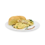 Omelette, Pan y Latte